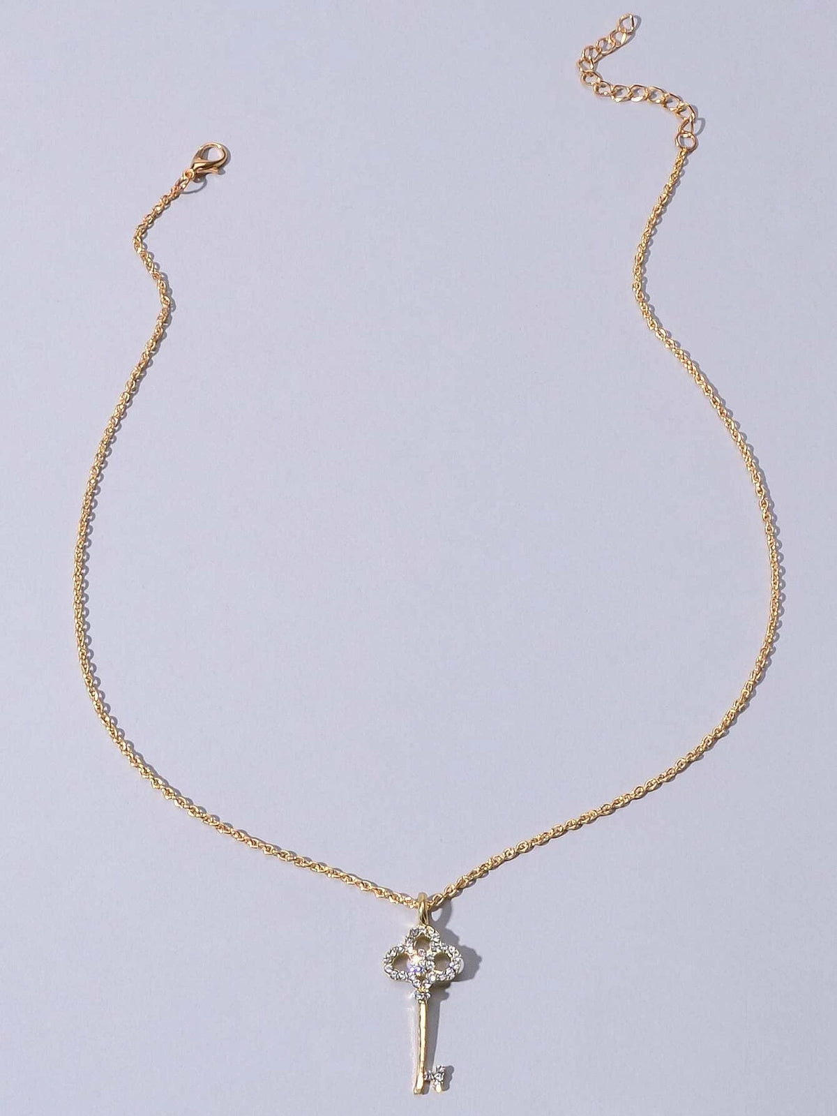 Loop Key Charm Rhinestone AU Local Rhinestone Flower Key Charm Necklace Stunning Simulated Diamo ...