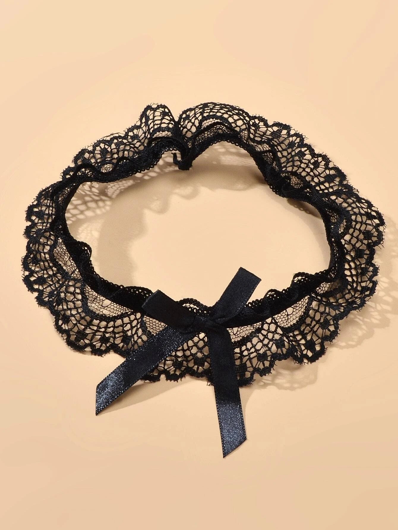Women's Sexy Thigh Lace Bowknot Elastic Leg Chain Halloween Party Cosplay