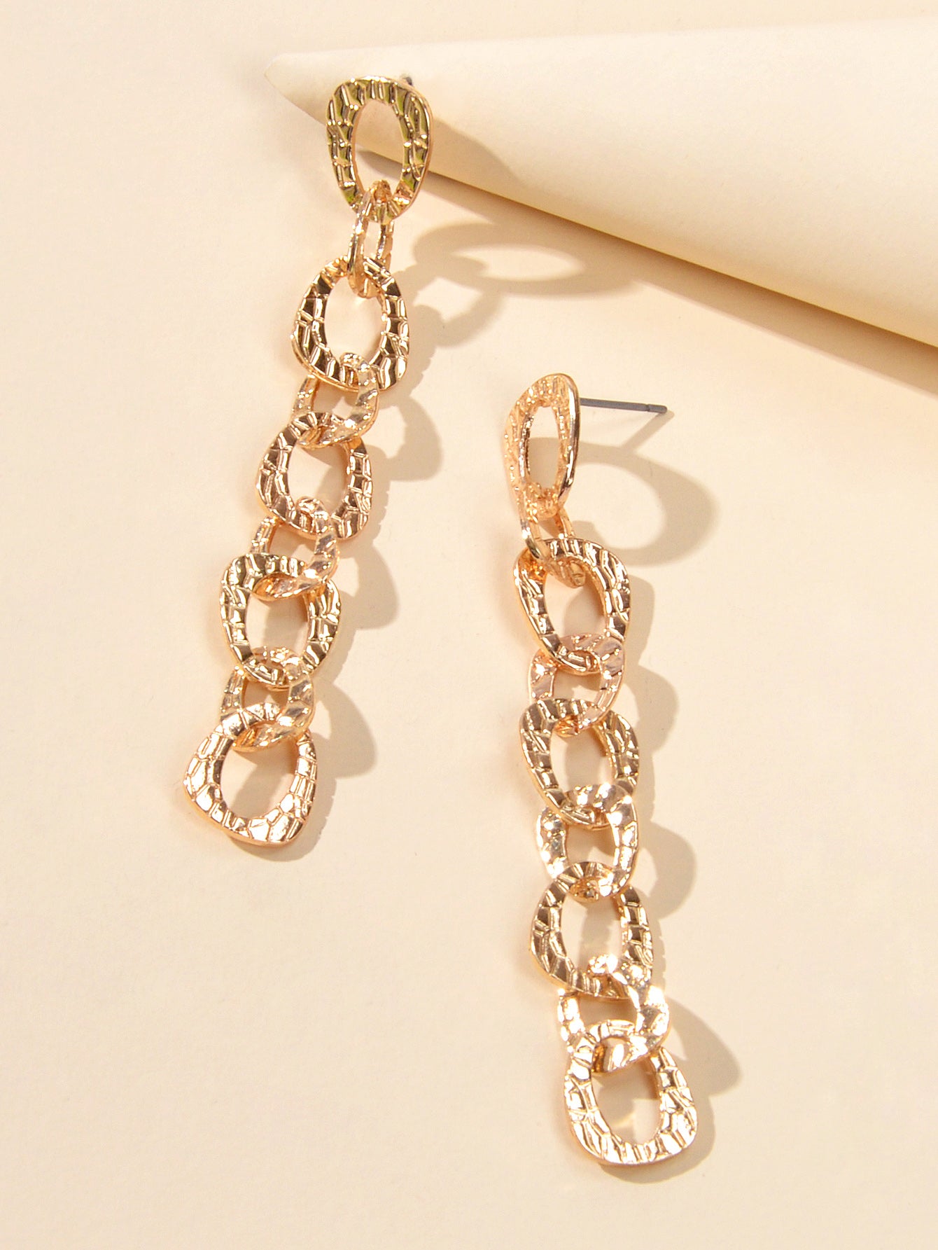 Anniversary Wedding Jewellery Gold Circle Long Knot Dangle Classics Earrings