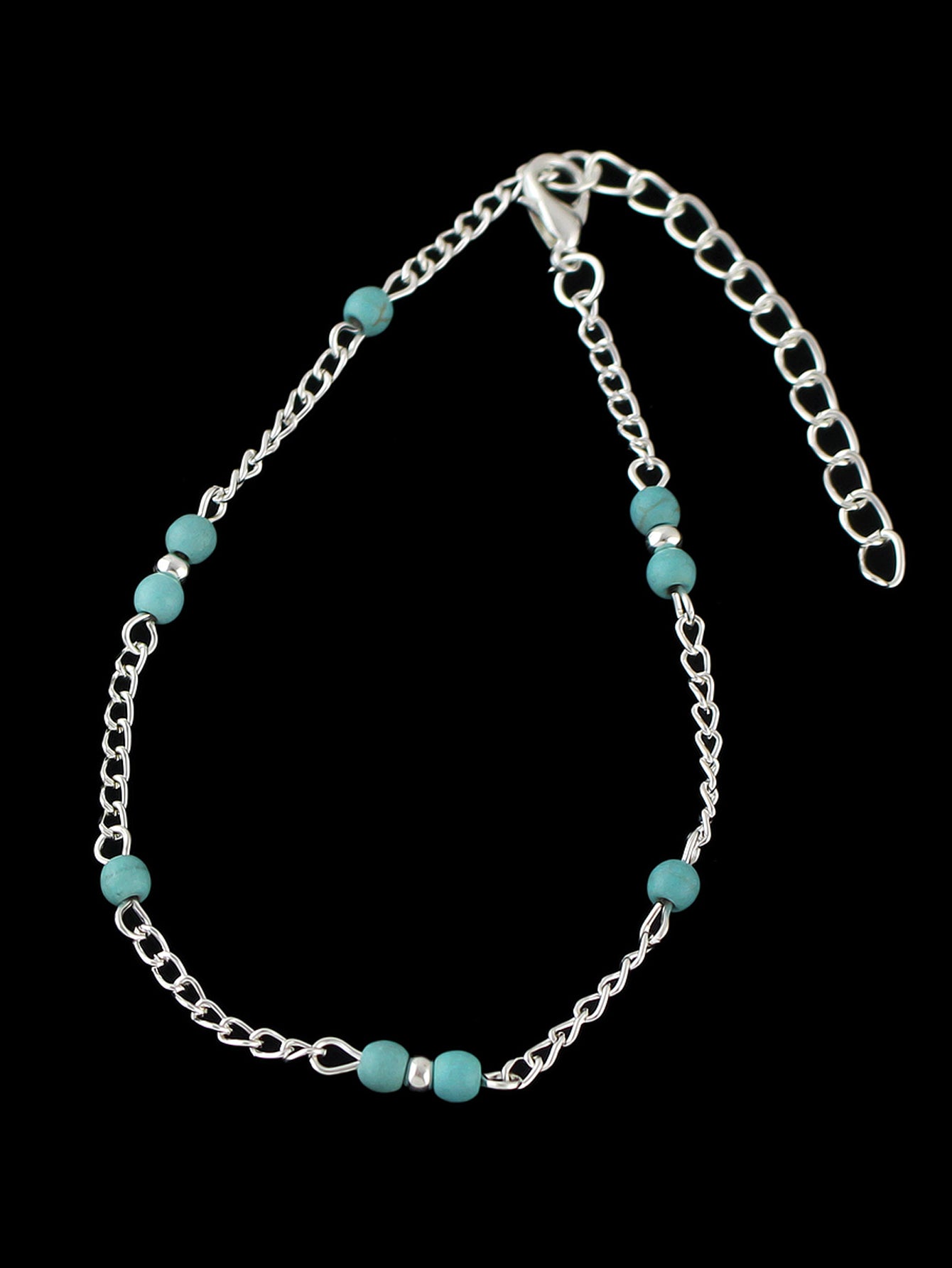 1 pc Barefoot Sandals Ankle Boho Chic Chain Turquoise Anklet Bracelets Jewellery