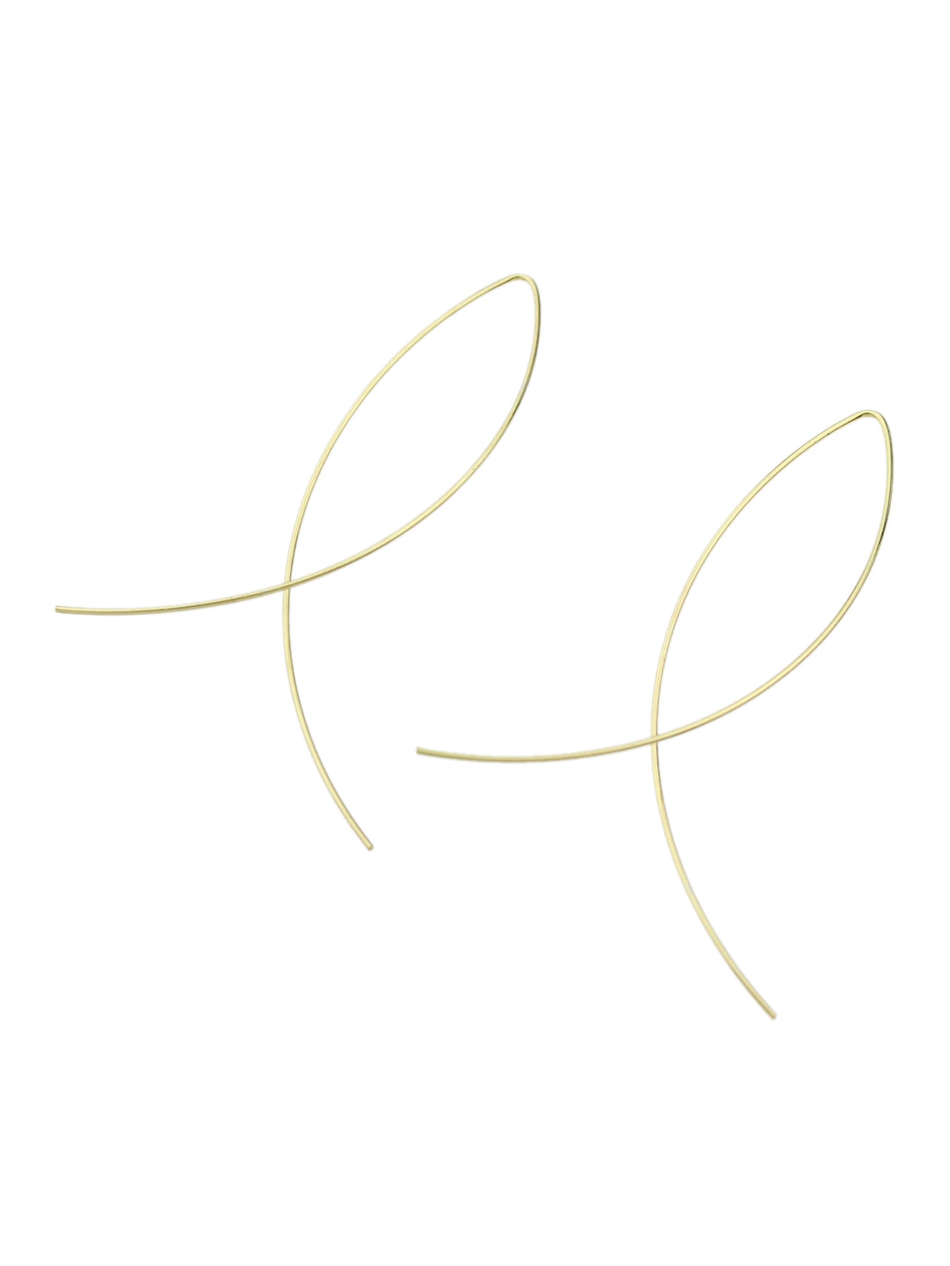 Statement Gold Silver Black Metal Cross Minimalist Hoop Earrings for Women Party