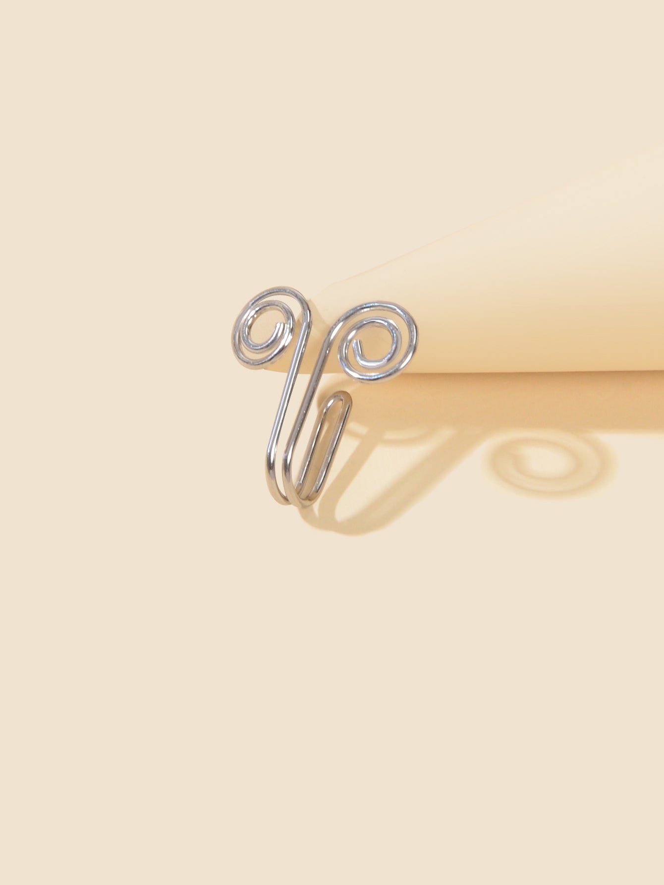 Hoop Stud Fake Nose Ring Faux Nose Piercing Jewellery Circle Clip On Nose Ring