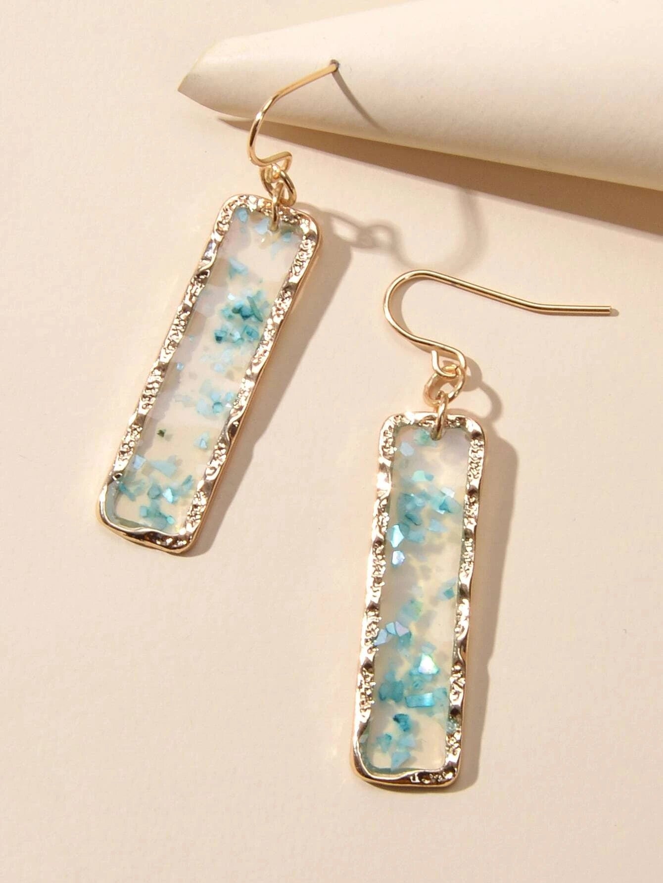 Feelontop Transparent Geometric Square Drop Dangle Earrings Stunning Jewellery