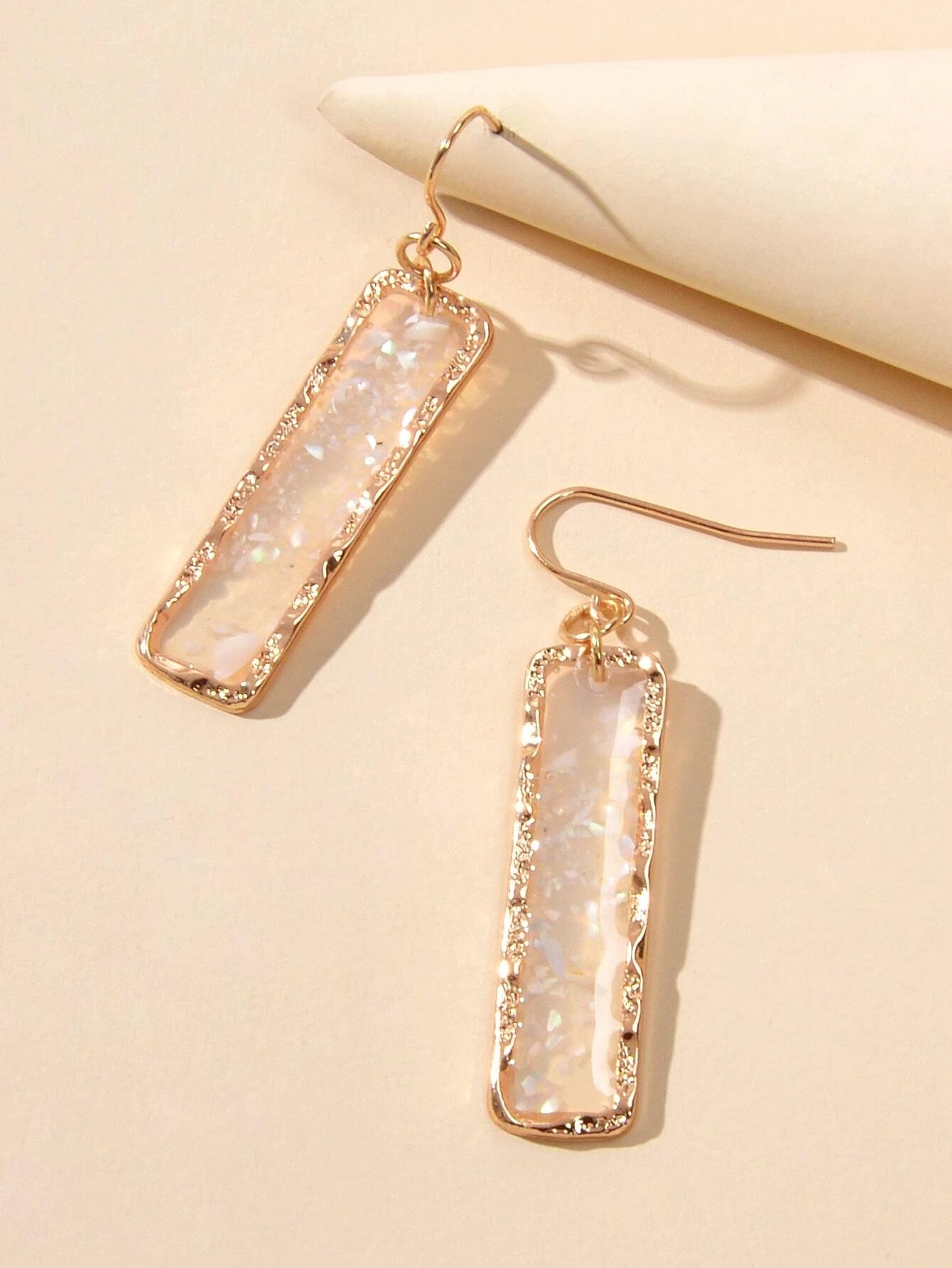Feelontop Transparent Geometric Square Drop Dangle Earrings Stunning Jewellery
