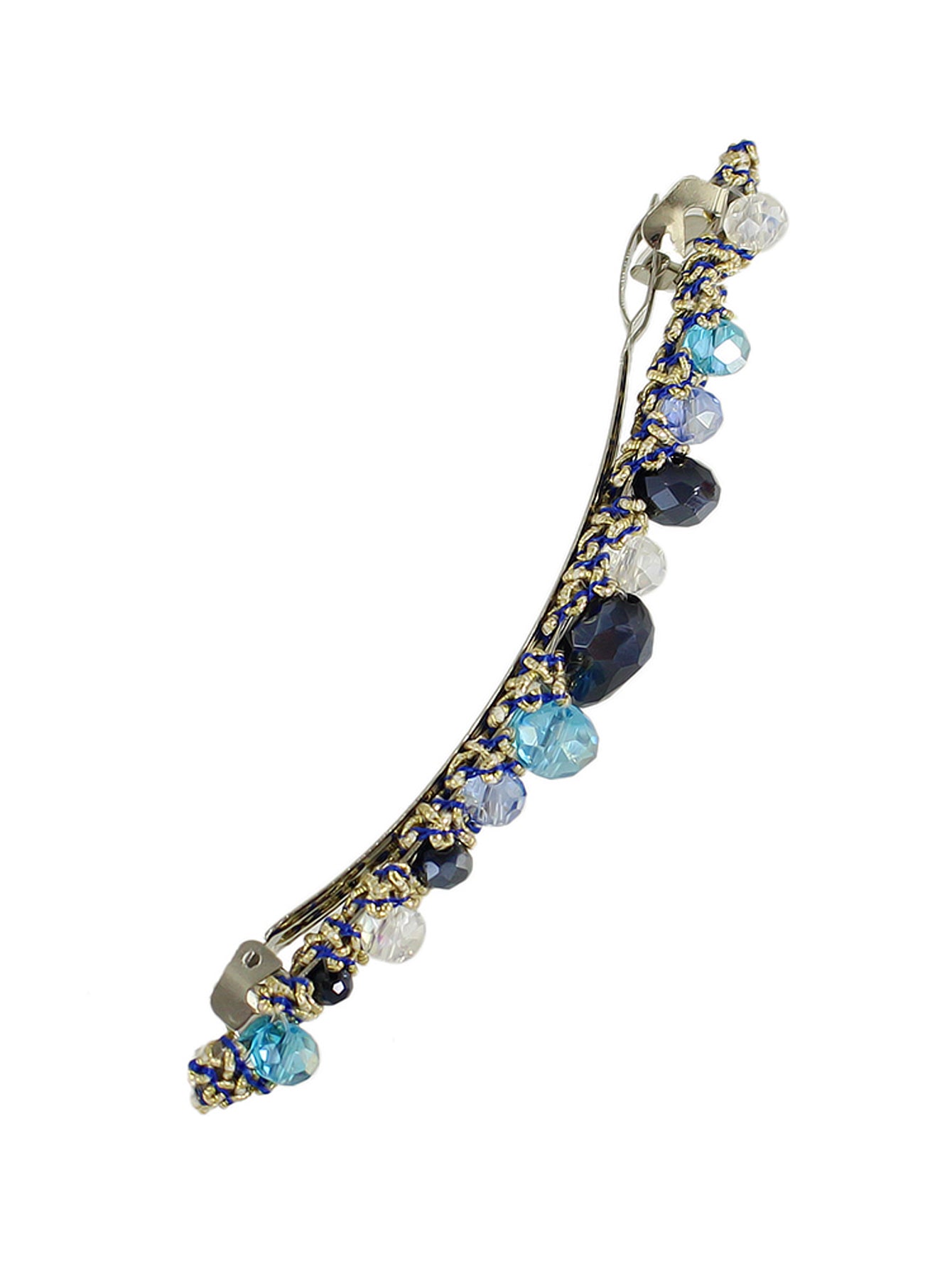Luxury Handmade Colorful Acrylic Beads Hair Clips Barrette Girl Hair Accessories