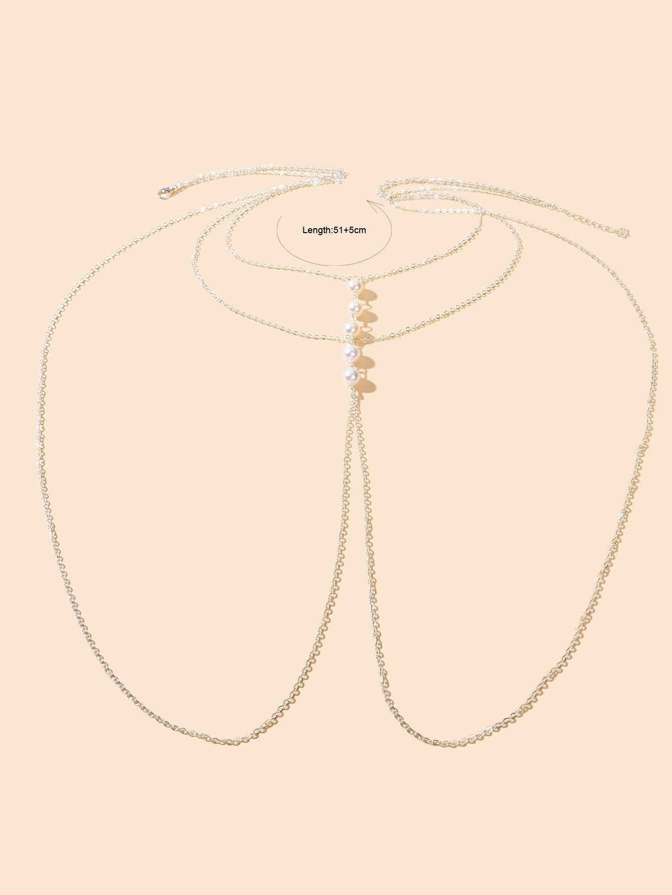 Gold Silver Body Chain with Layered Bra Chains Bikini Nightclub Body Jewellery