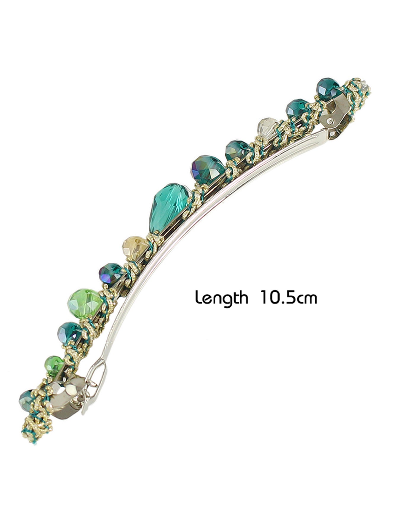 Luxury Handmade Colorful Acrylic Beads Hair Clips Barrette Girl Hair Accessories