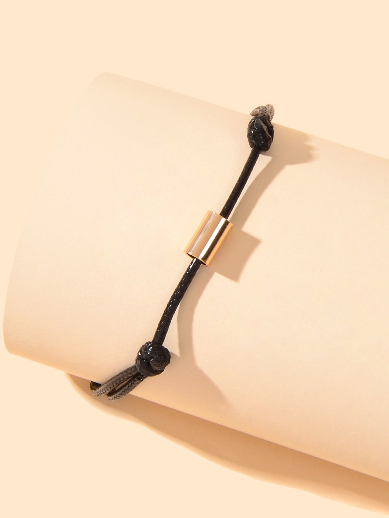 New Silver Metal Decor Black Rope Chain Adjustable Anklet Foot Jewelry for Women