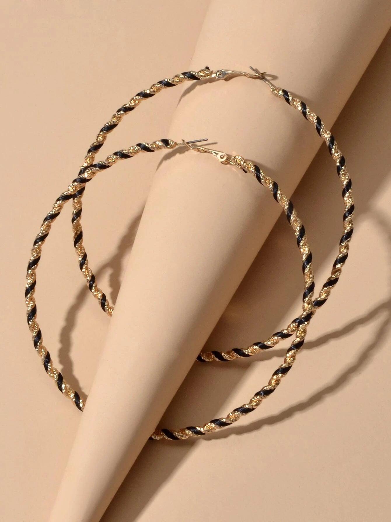 Bohemian Jewellery Handmade Twisted Big Chunky Hoop Earrings Ethnic Accessories