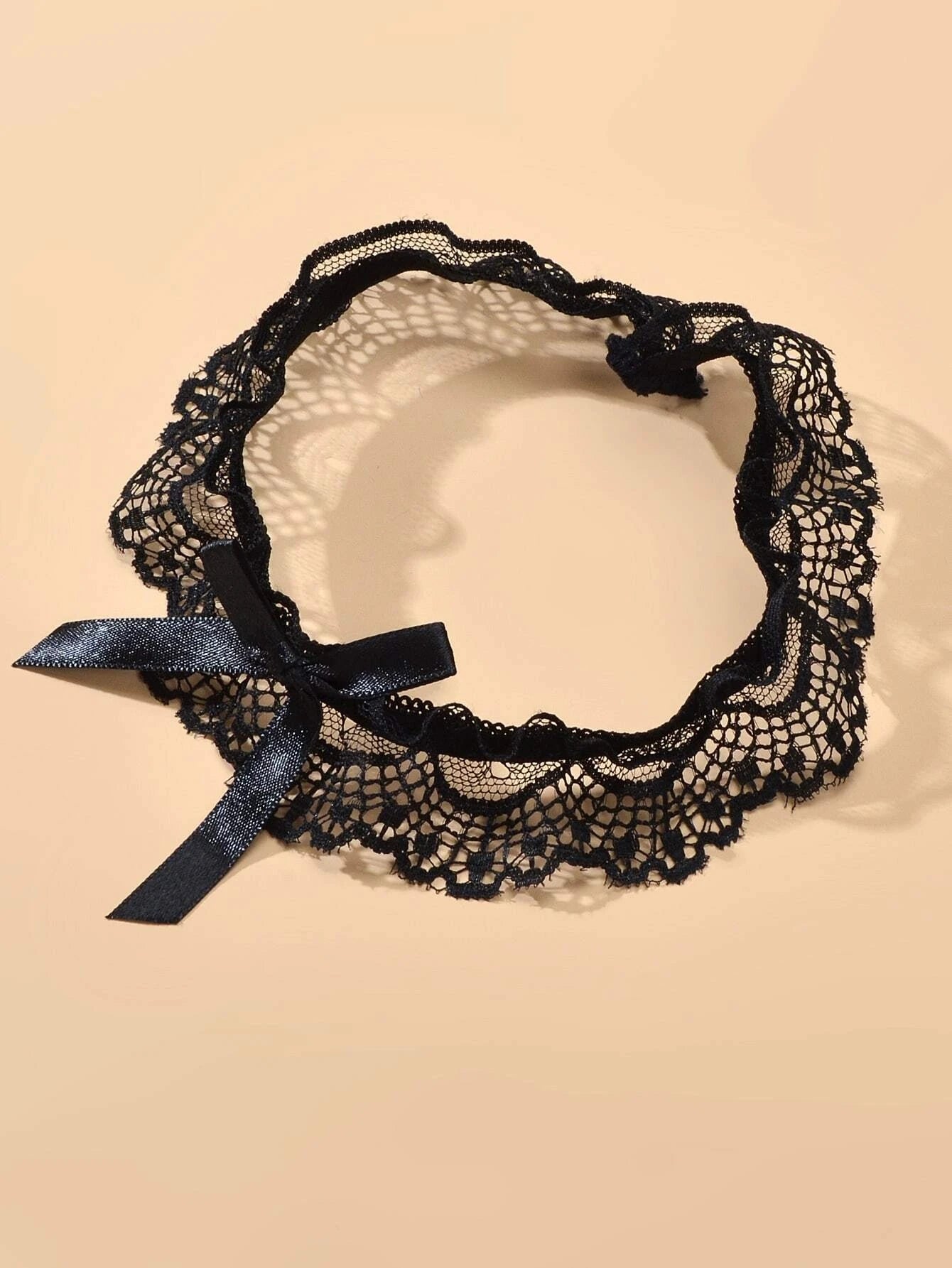 Women's Sexy Thigh Lace Bowknot Elastic Leg Chain Halloween Party Cosplay