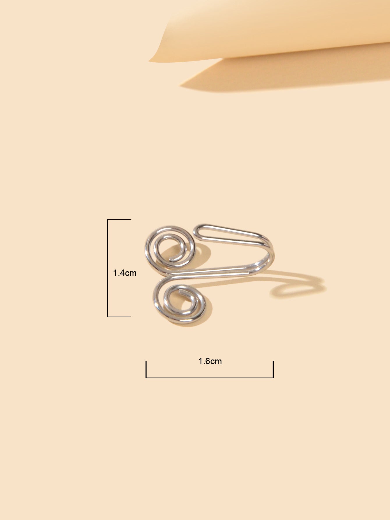Hoop Stud Fake Nose Ring Faux Nose Piercing Jewellery Circle Clip On Nose Ring