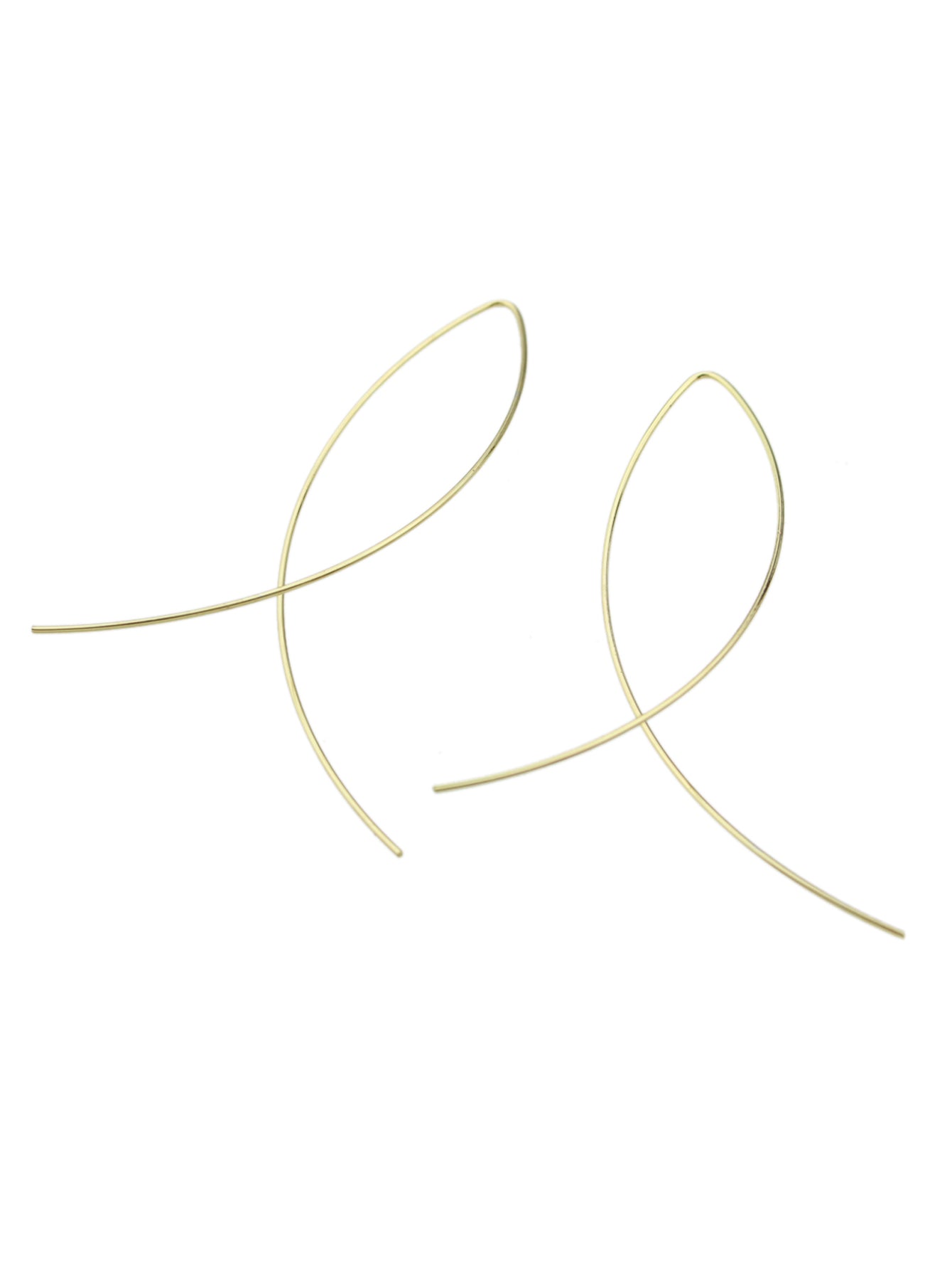 Statement Gold Silver Black Metal Cross Minimalist Hoop Earrings for Women Party