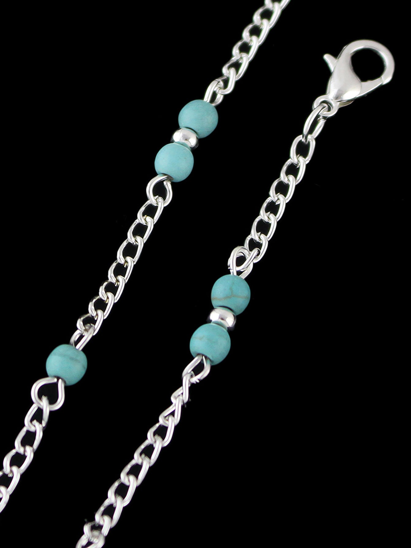1 pc Barefoot Sandals Ankle Boho Chic Chain Turquoise Anklet Bracelets Jewellery