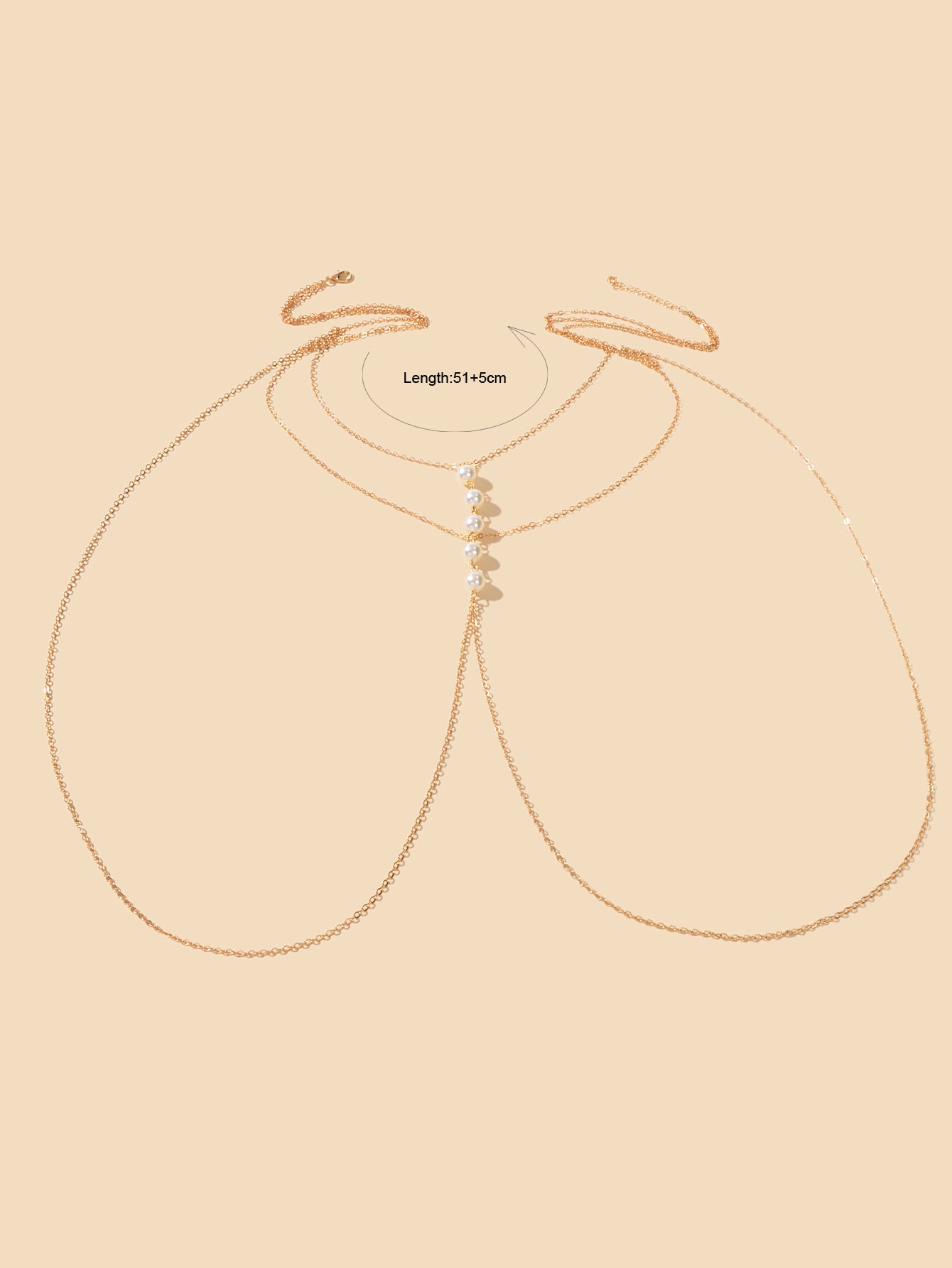 Gold Silver Body Chain with Layered Bra Chains Bikini Nightclub Body Jewellery