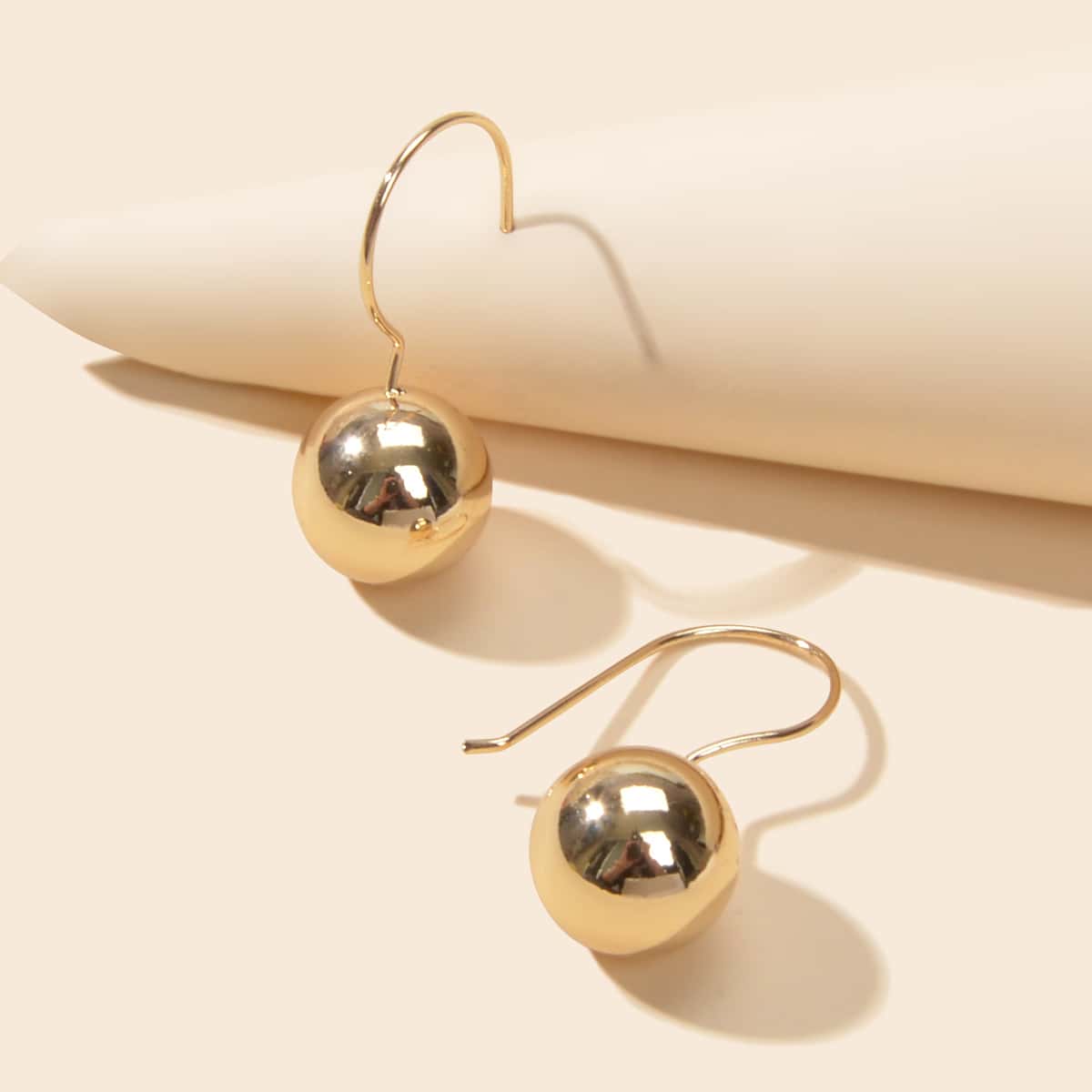 Women Accessories Gold Ball Drop Earrings Trendy Unique Party Decoration Gift