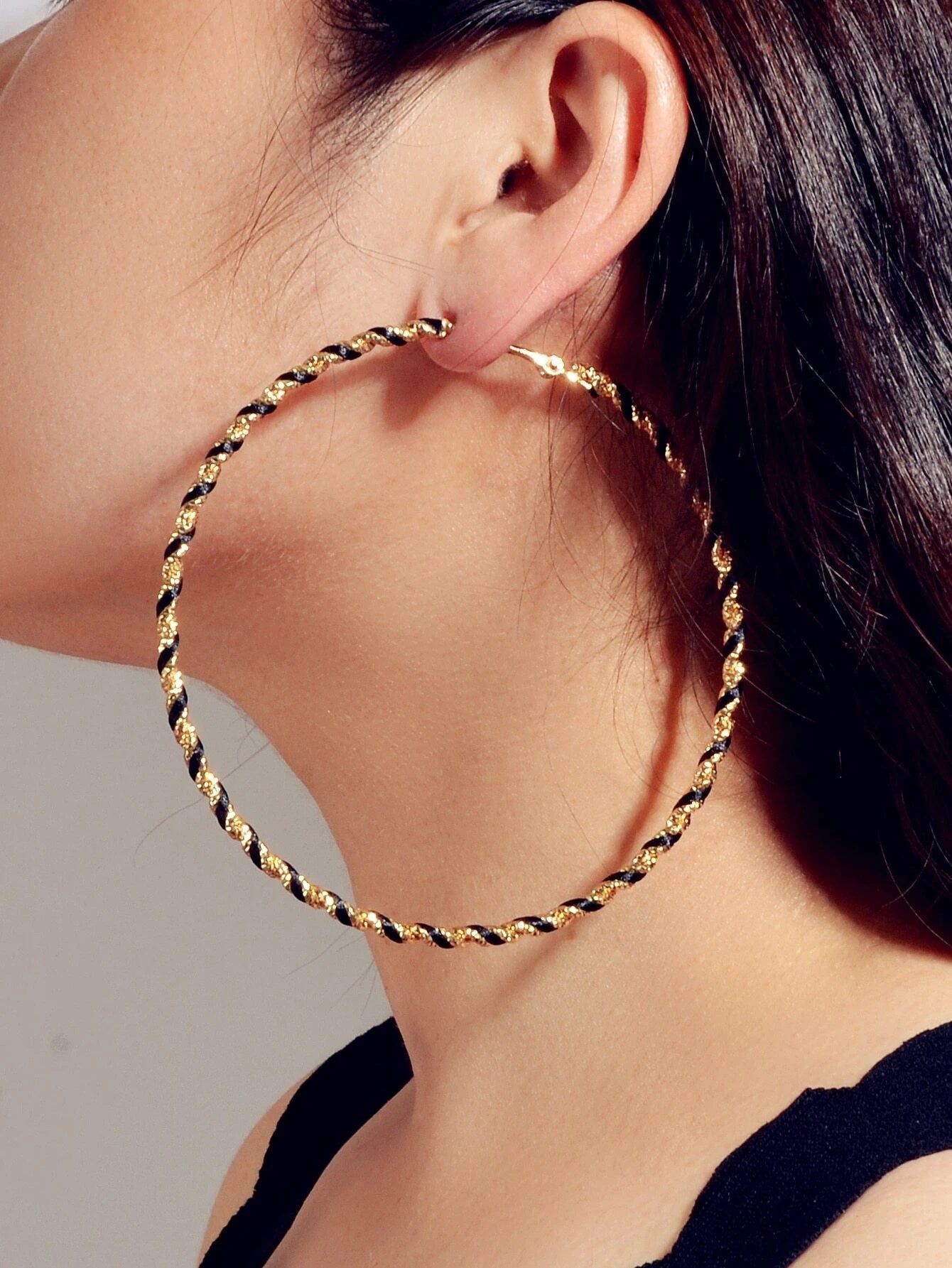 Bohemian Jewellery Handmade Twisted Big Chunky Hoop Earrings Ethnic Accessories