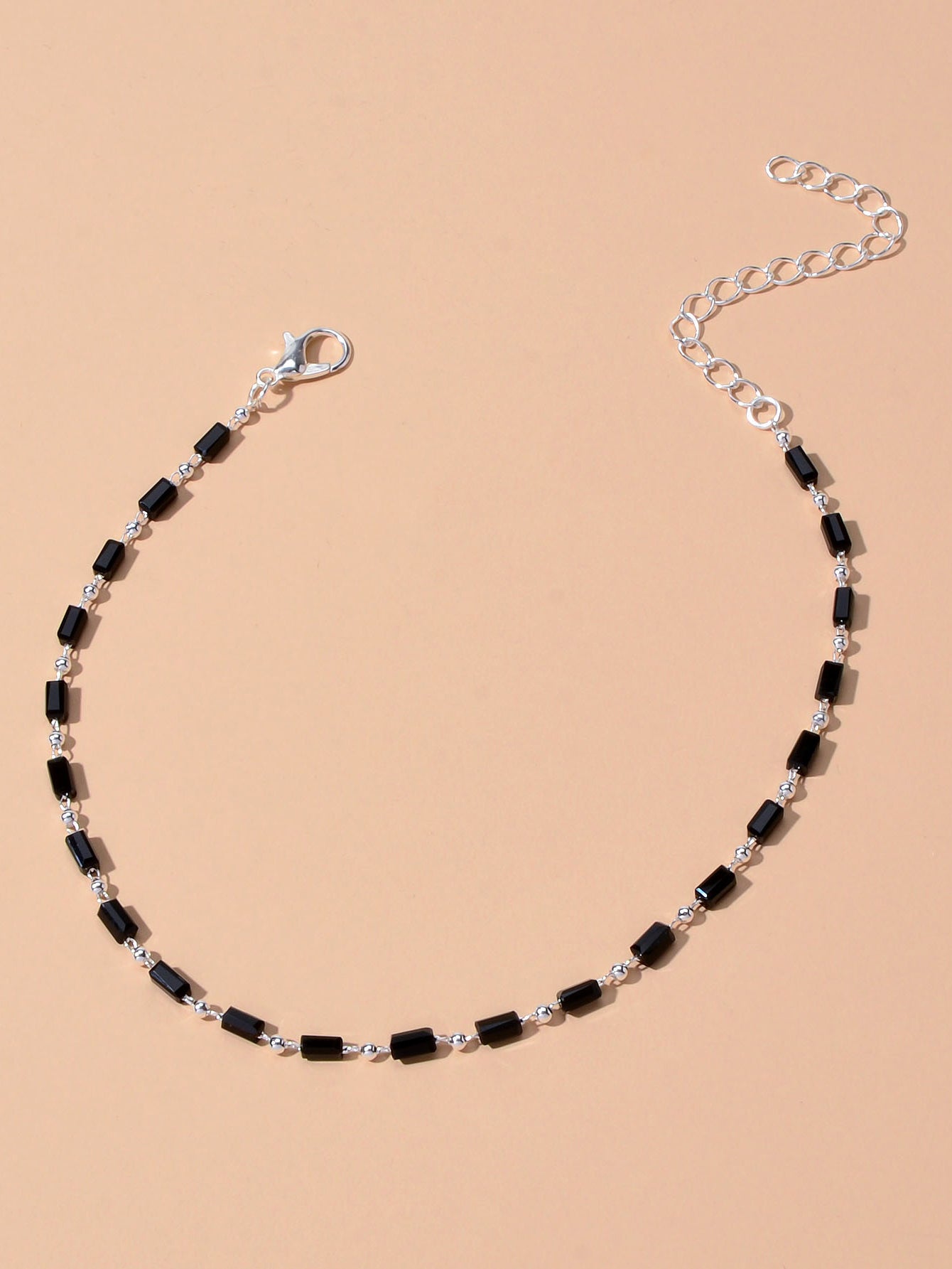 1 pc Foot Beach Jewellery Gold Chain Handmade Black Beads Anklet Bracelet Gift