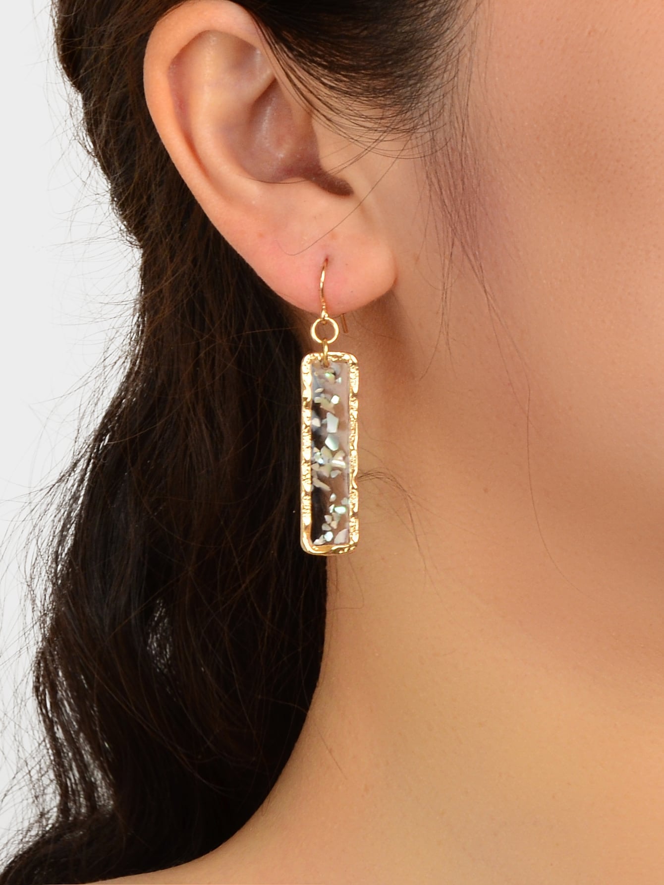 Feelontop Transparent Geometric Square Drop Dangle Earrings Stunning Jewellery