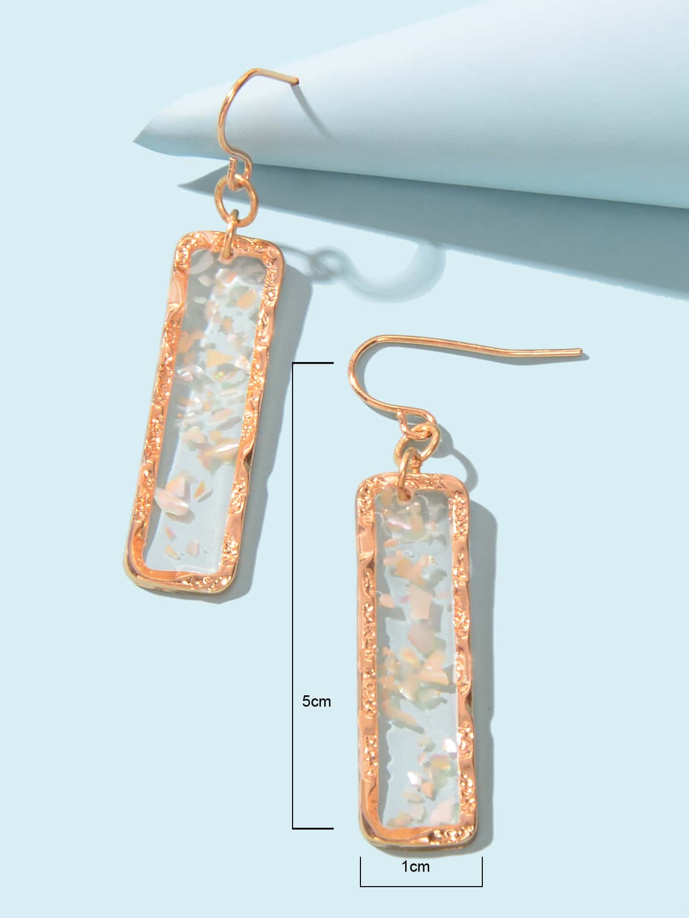 Feelontop Transparent Geometric Square Drop Dangle Earrings Stunning Jewellery