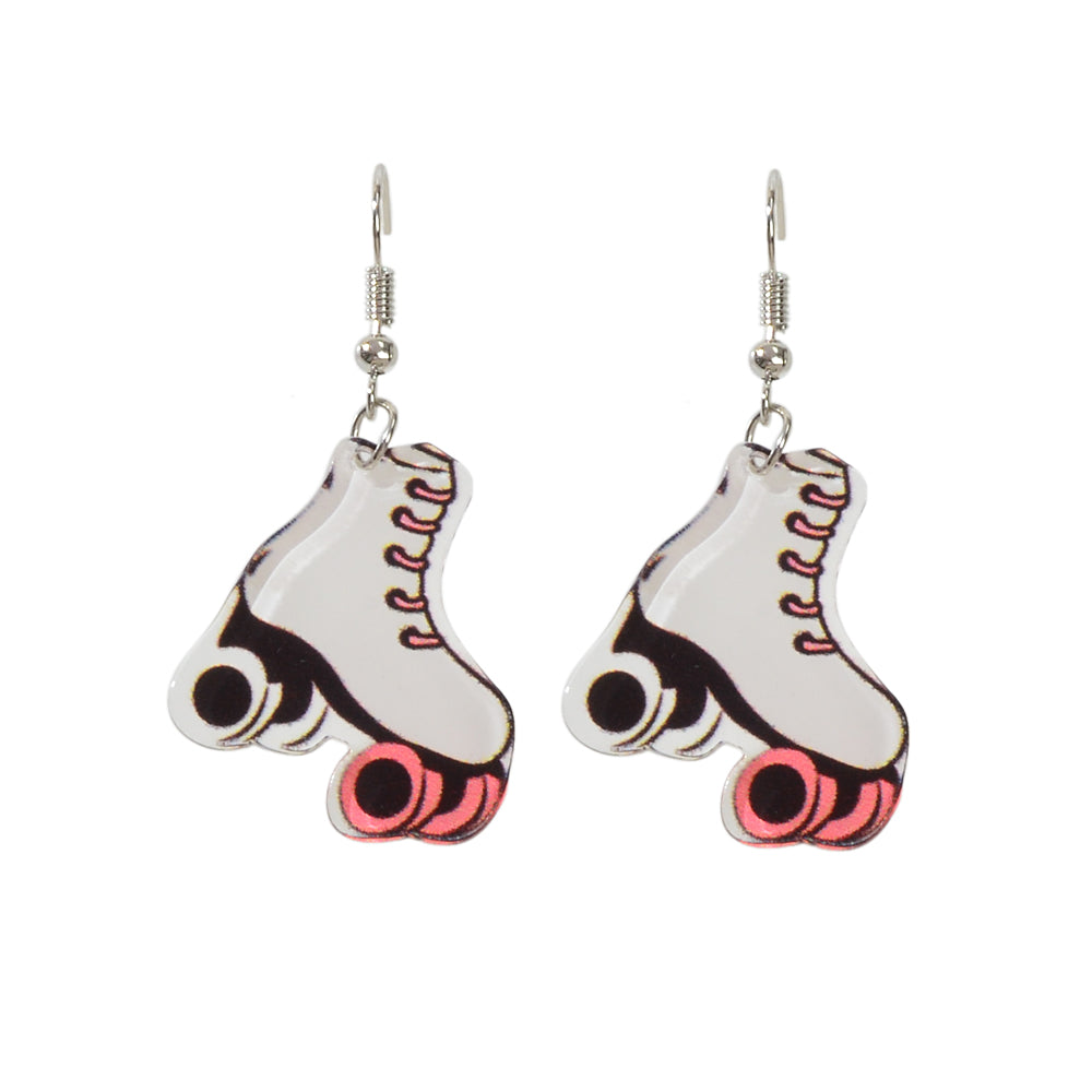 Acrylic Roller Skate Shoes Drop Dangle Party Earrings Girls Teens Accessories