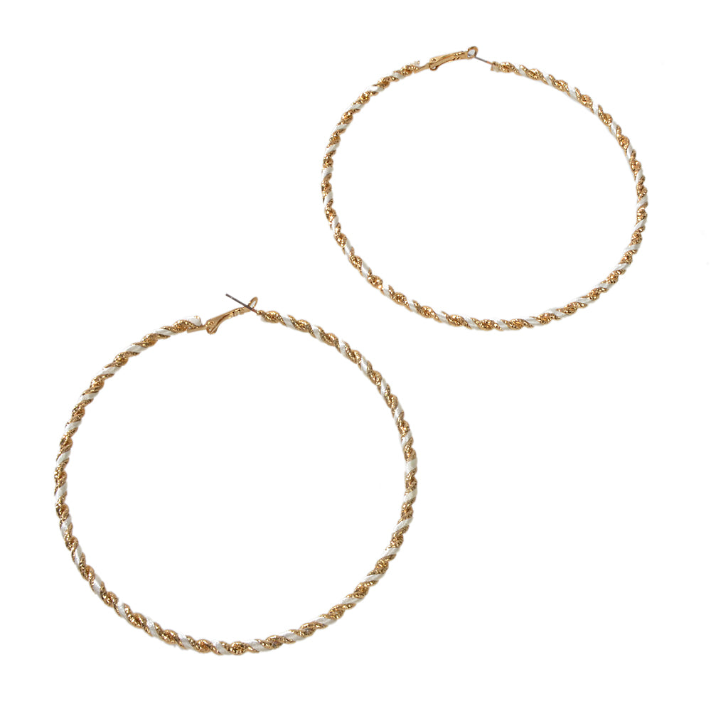 Bohemian Jewellery Handmade Twisted Big Chunky Hoop Earrings Ethnic Accessories